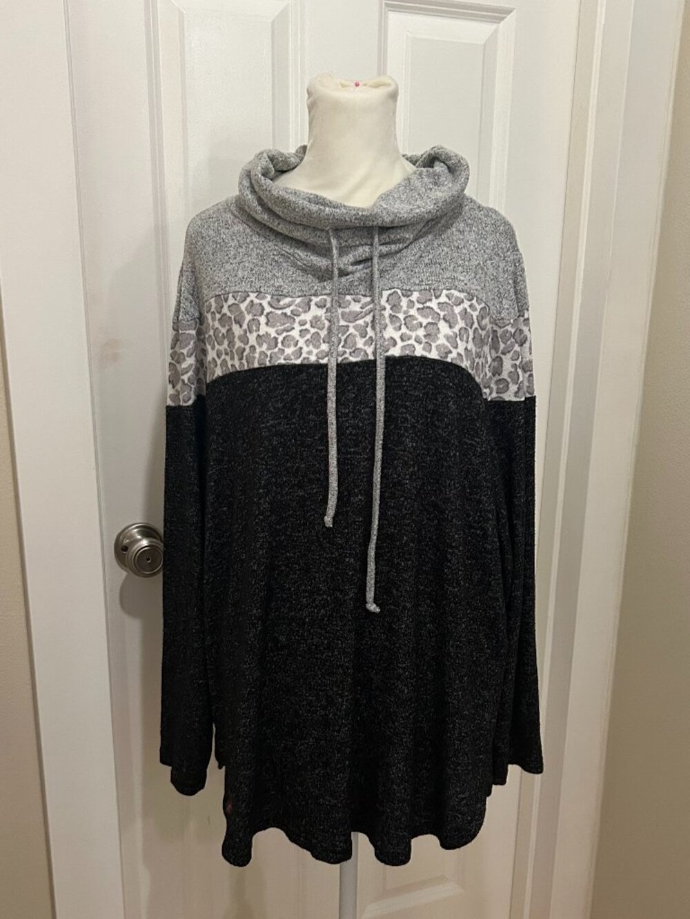 Market & Spruce Cowlneck Long-sleeved Sweater - 1X